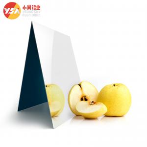 China Aluminum Mirror Sheet Lighting Reflective Rate 75% -98% Polished Anodizing Coated Plate wholesale