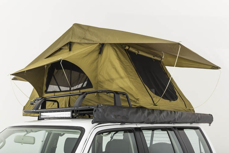 China Double Layer Vehicle Top Tent , Truck Parts Jeep Wrangler Roof Rack Tent wholesale