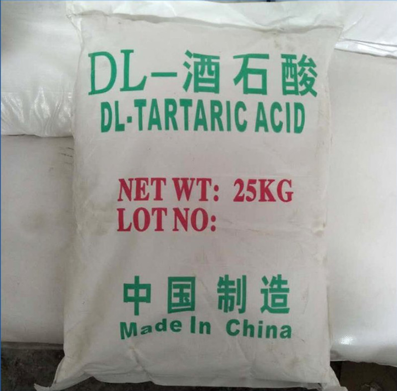 China Food Additives Colorless Translucent Crystal DL-Tartaric Acid CAS 133-37-9 wholesale