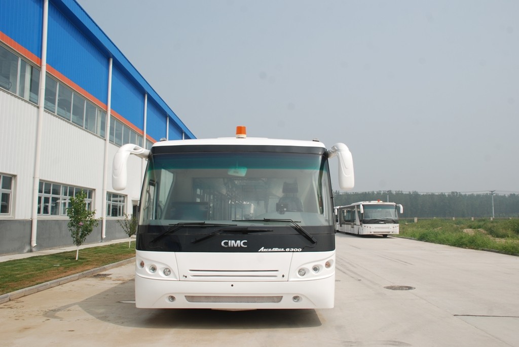China Low Carbon Alloy Steel Body Airport Transfer Coach , Right / Left Hand Drive Bus Apron Bus wholesale