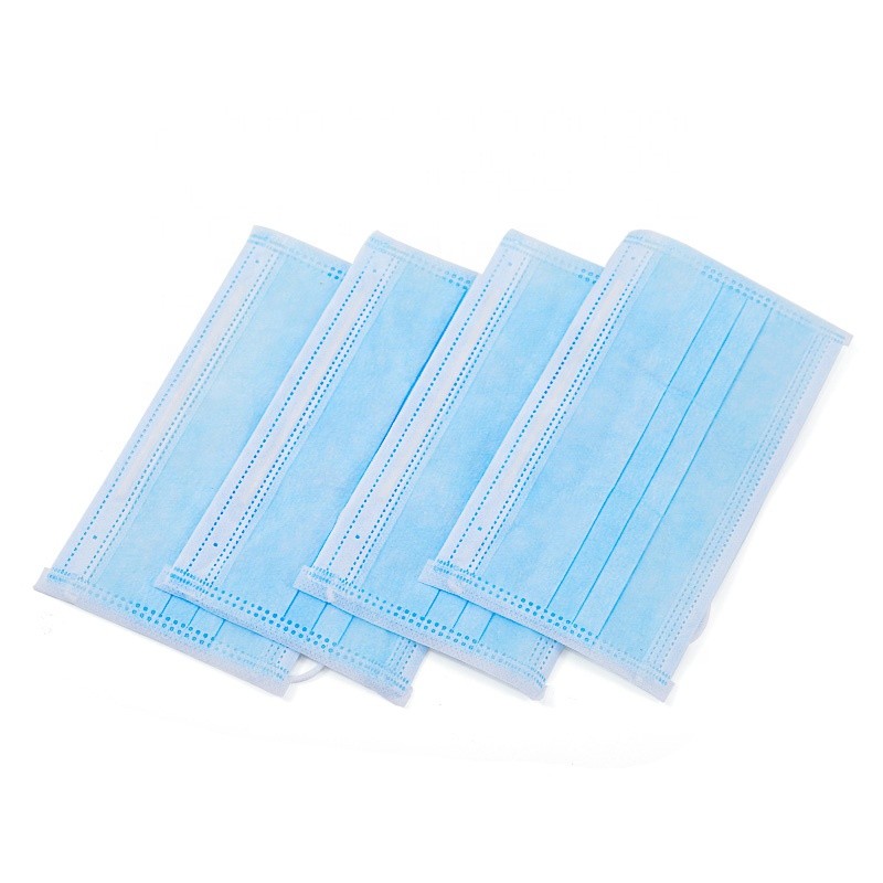 China 3 Ply PP Non Woven Disposable Mask Anti Virus / Dust For Sports wholesale