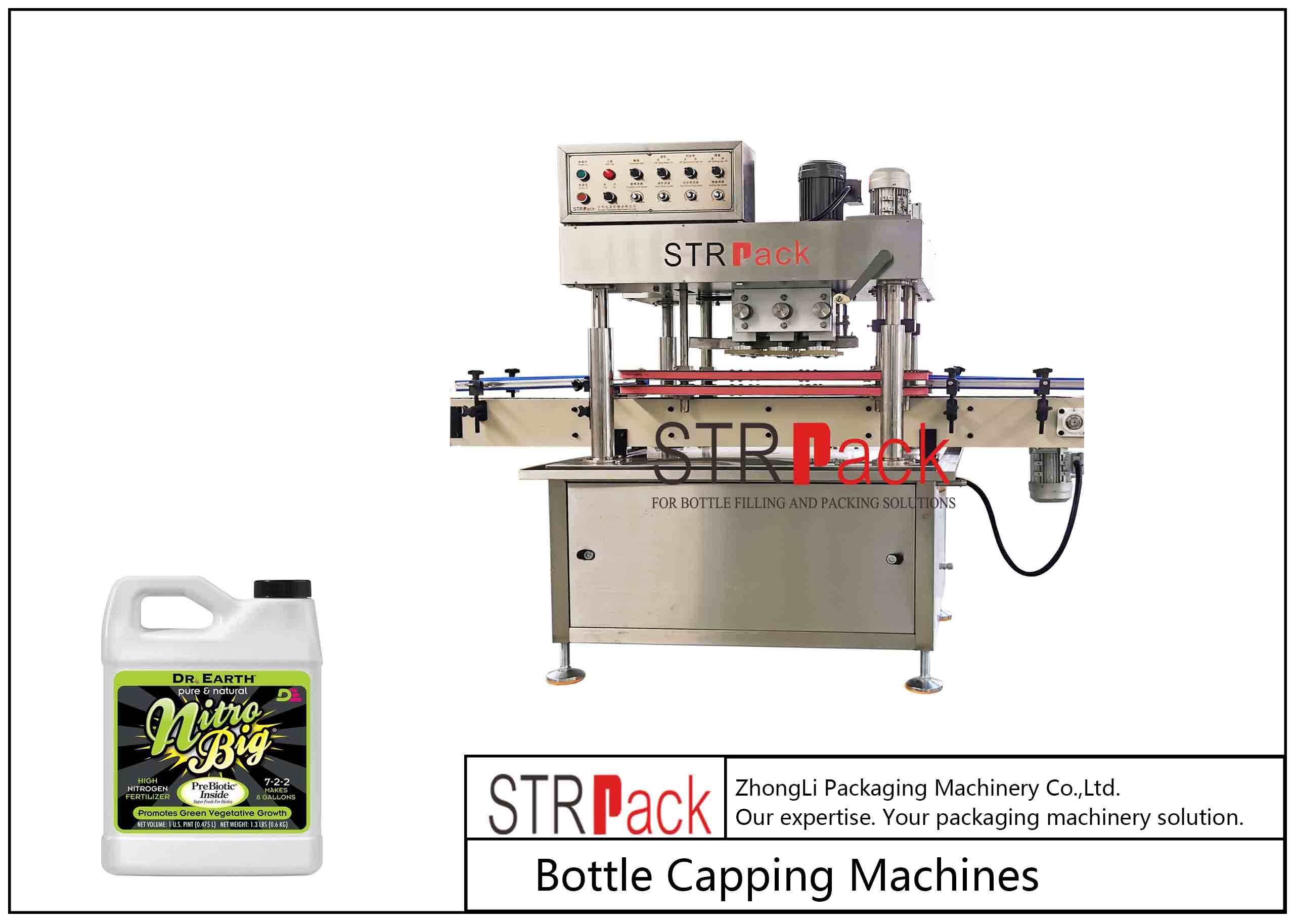 China 150pcs/Min Bottle Capping Machine Semi Automatic Spindle Capper 200CPM wholesale