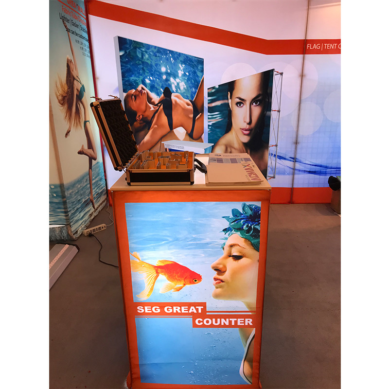 China Aluminum SEG Counter pop up banner stands , pop up exhibition stands wholesale