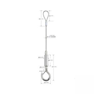 China LED Lighting Wire Suspension Kit With One Loop And One Hook  YW86361 wholesale