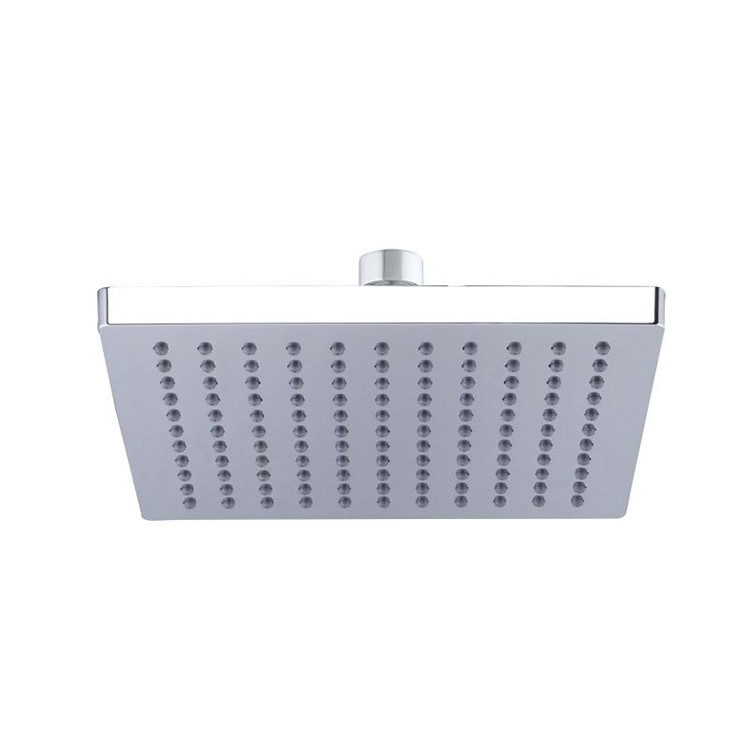 China 200MM X200MM Plastic ABS Square  Rainfall  Shower Head  With Brass Ball Joint,Luxury Bathroom Ceiling Shower wholesale
