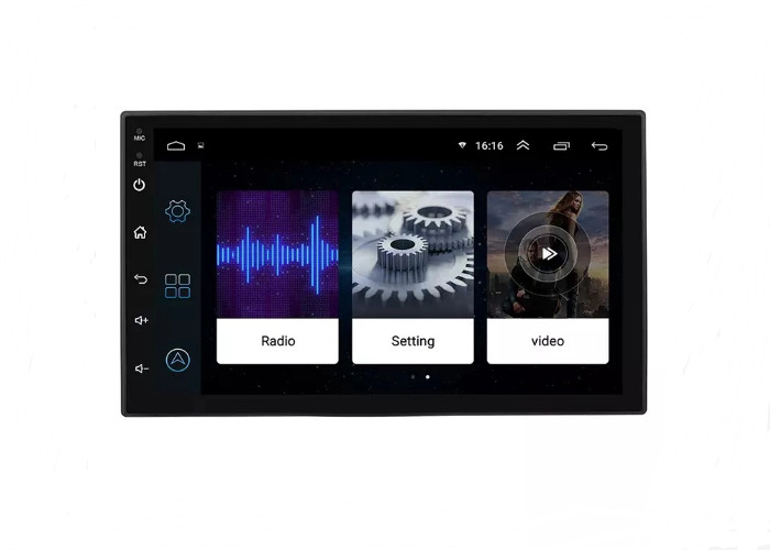 China 7 Inch Touch Screen Car DVD Player Android 2 Din Car Radio Screen Mirroring BT FM GPS Wifi DSP 2.5D Glass wholesale