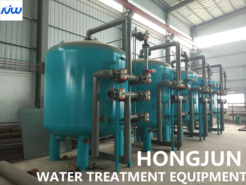 China Vertical Manganese Sand Filter Tank For Well Water Groundwater wholesale
