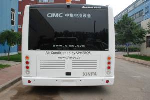 China Comfortable 13 Seats Aero Bus Terminal Shuttle Bus Turning Radius <9200mm wholesale