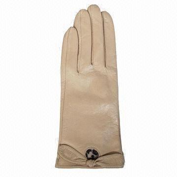China Leather Gloves for Daily Use, with Wool and Acrylic Lining, Customized Styles are Accepted wholesale