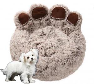 China Manufacture Hot Sale Nice Quality Pet Winter Soft Warm Heating Nest Round Donut Pet Bed For Dog Cat wholesale