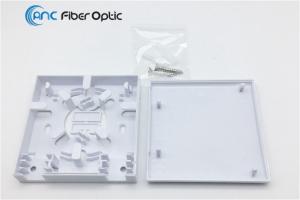 China FTTx 2 Core Fiber Optic Termination Boxes Fiber Wall Outlet SC LC Adaptors wholesale