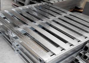 China Galvanized Metal Stackable Steel Pallets 1000 - 1500 Loading Capacity wholesale