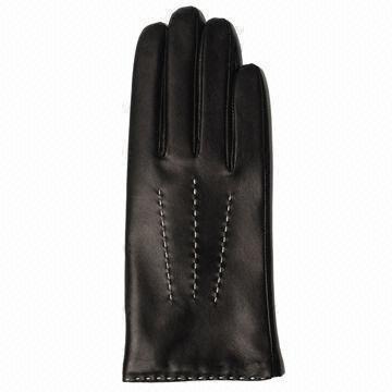 Buy cheap Leather Gloves for Daily Use, with Wool and Acrylic Lining from wholesalers