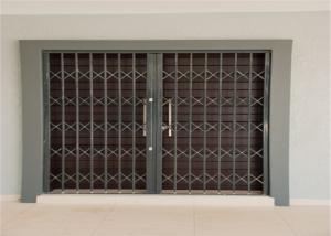 China Thickness 2.0mm 6063 Aluminium Security Doors  With Sand Blasting wholesale