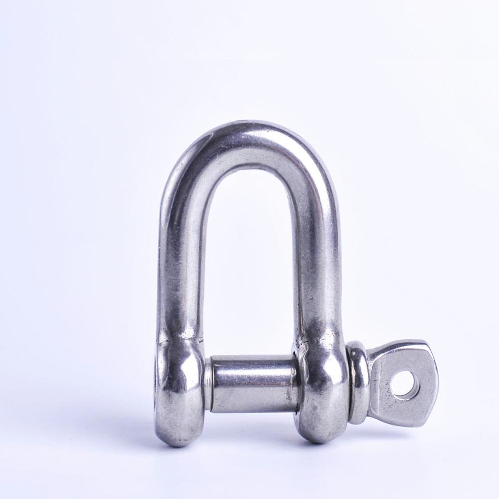 China US Type G-210 Stainless Anchor Shackle Screw Pin Load D Ring Shackle wholesale