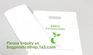China Eco friendly EN13432 Ok home compost certified 100% biodegradable compostable plastic T-shirt vest bag for shopping wholesale