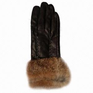 China Leather Gloves with Wool Lining wholesale