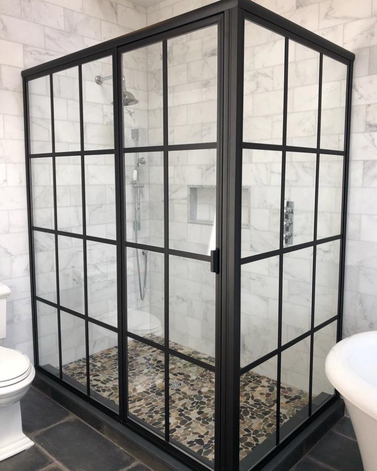 China Clear Anodized Aluminium Shower Sliding Doors Interior Frosted Glass wholesale