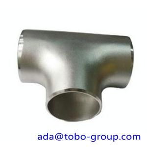 China seamless Stainless Steel Tee , single slit pipe wall thickness 1 / 2 " NPS Sch5S to 24"OD x30mm wholesale