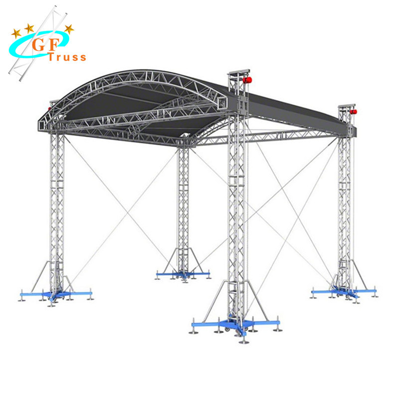 China 6082 Curved Canopy Arch Roof Truss For Indoor Performance wholesale
