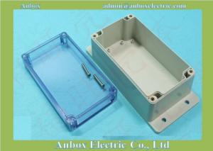 China 195*90*60mm clear lid plastic waterproof box with wall mount flange wholesale