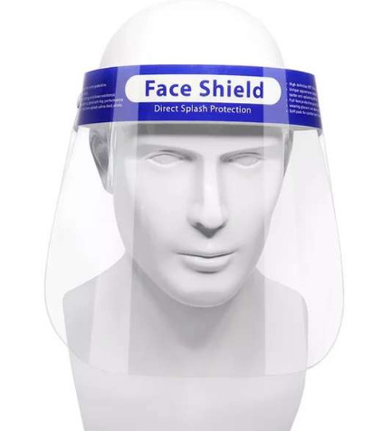 China Men / Women Oilproof PET CE Plastic Face Shield Visor wholesale