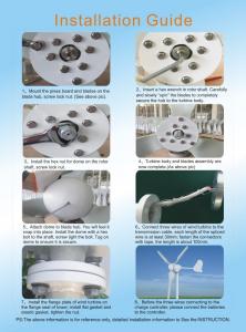 China 12V/24V 400w/500w Hot Sale Residential Wind Power Generator M3 Model,Permanent Magnet Generator Wind Turbine wholesale