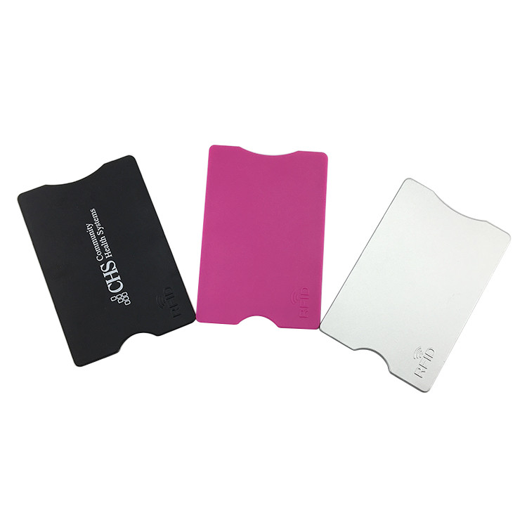 China ABS Credit Card Protector Sleeves / Plastic RFID Blocking With Aluminum Foil wholesale