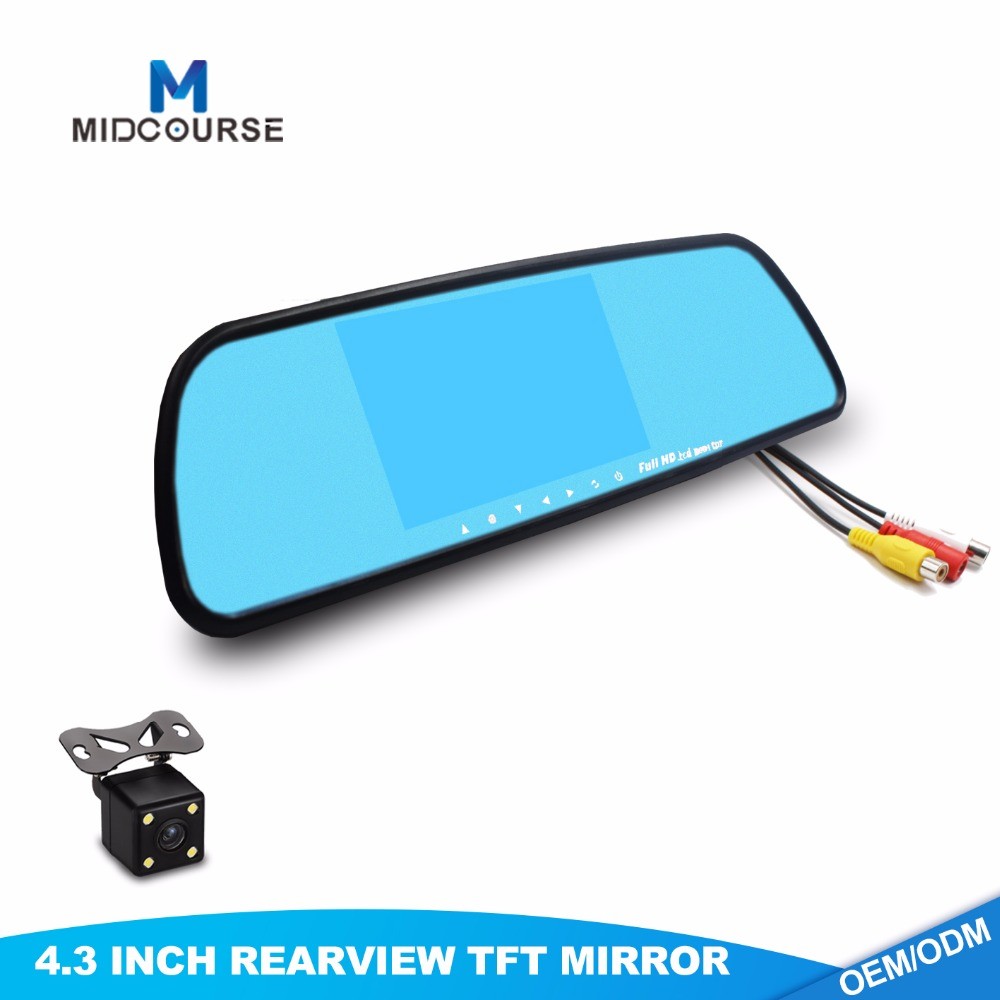 China 2017 Universal 4.3 Inch TFT LCD Car Rearview Mirror Monitor wholesale