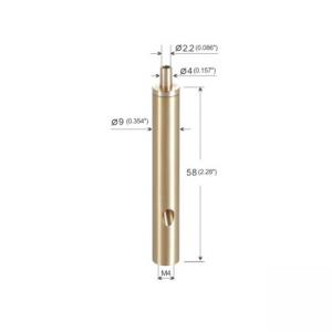 China Long Cylindrical Smart Hanging Cable Gripper 9x58mm Brass Material YW86412 wholesale