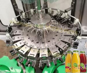 China Glass Bottle Rinsing Corking Beverage Filling Machine For Nectar , Wine , Alcoholic wholesale