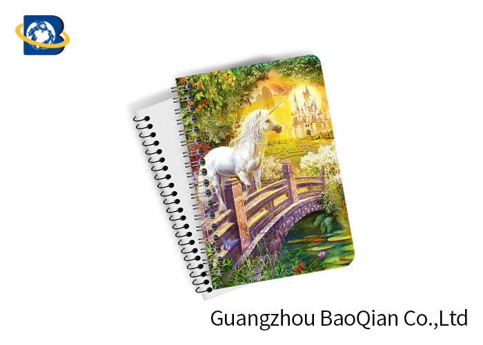 China Unicorn Design Depth Effect A4 A5 A6 3D Lenticular Notebook For Student Stationery Eco-friendly wholesale