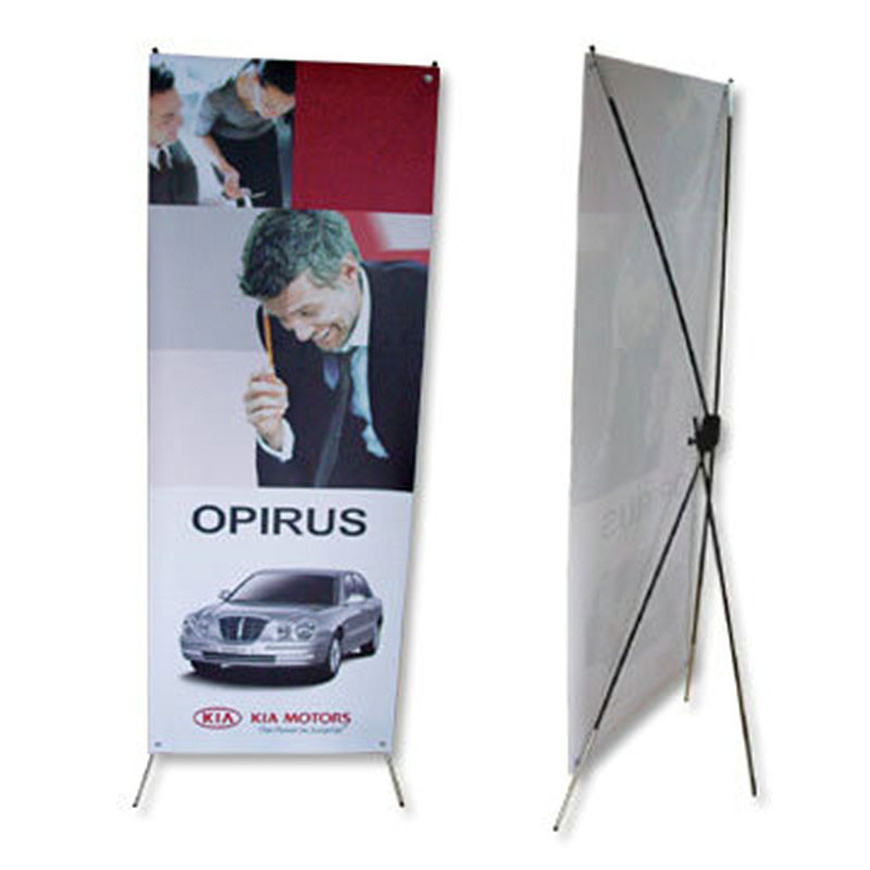 China Portable adjustable x banner stand W60-80 x H160-180cm Aluminum Material wholesale