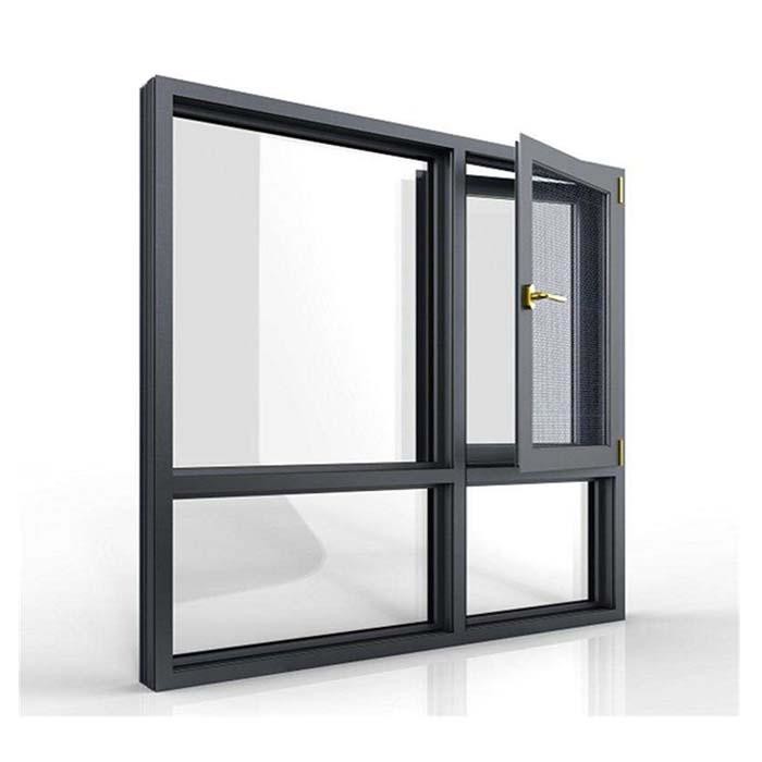 China Outswing Casement Aluminium Single Swing Window With Steel Screen wholesale