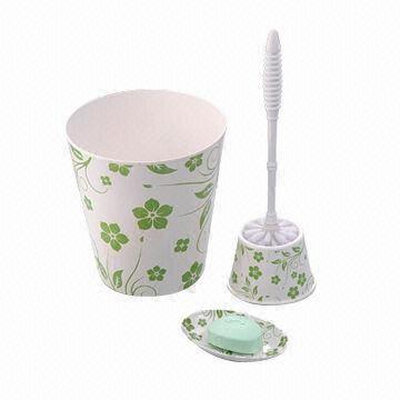 China Melamine Bathroom Set, Suitable for Promotional/Gift Purposes, Customized Logos/Designs are Accepted wholesale