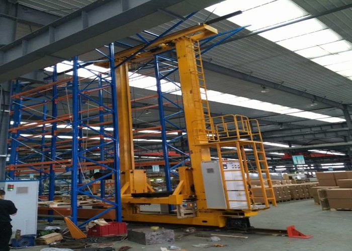China Carbon Steel High Lift Pallet Stacker , Reliable Mechanism Electric Power Stacker wholesale