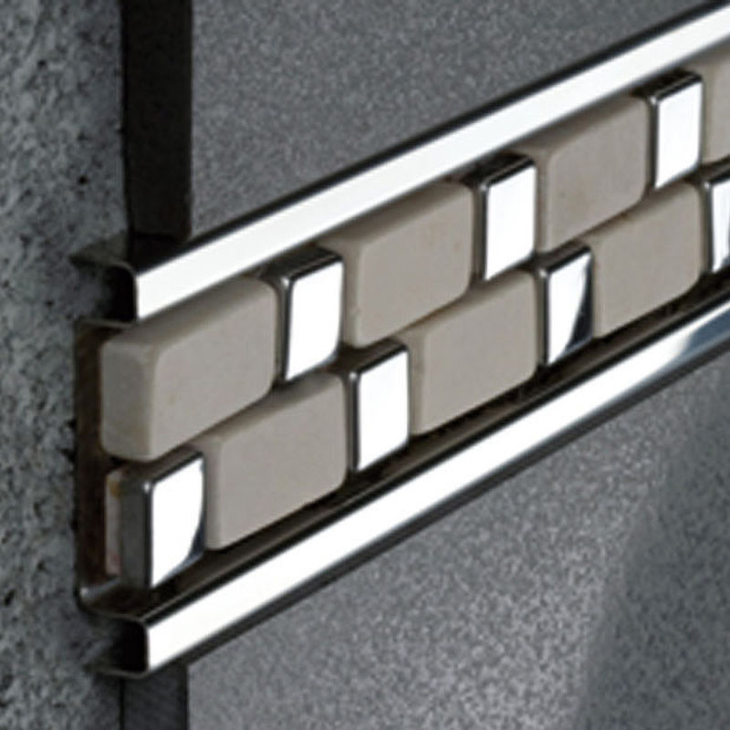 China Mirror Stainless Steel Tile Trim U Shape Decorative Strips Square Tile Edge Trim wholesale