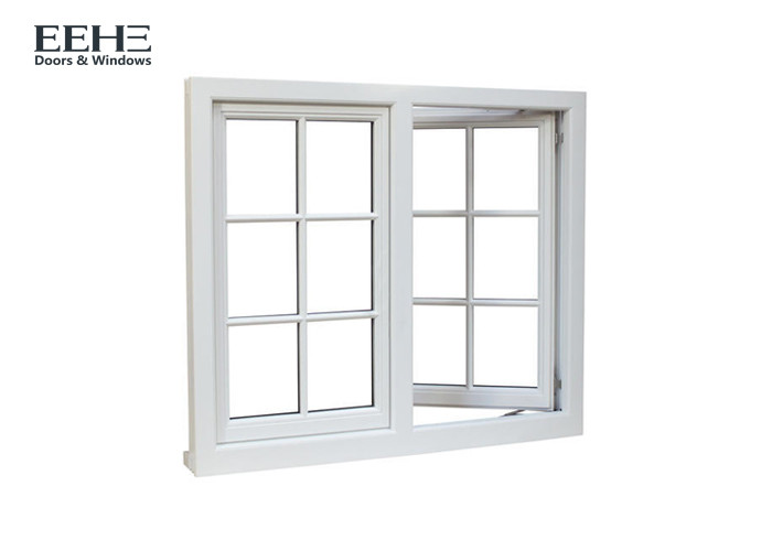 Buy cheap Powder Coated Single Flush Aluminum Window Door With Bar Between The Glasses from wholesalers