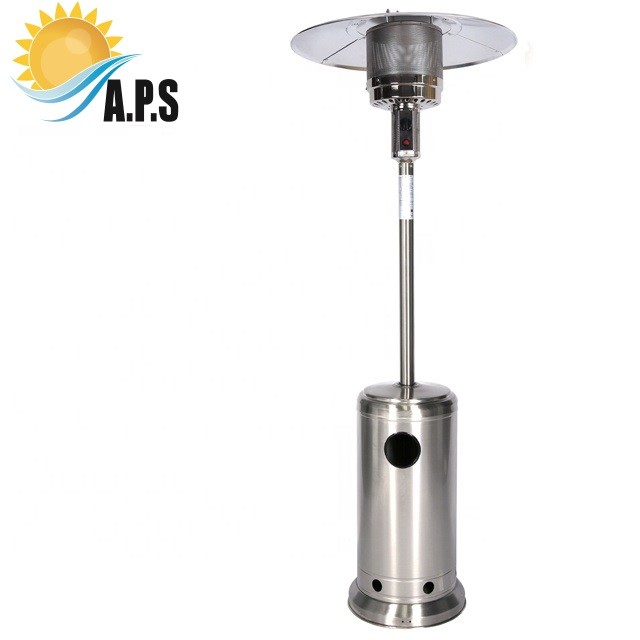 China Grey Powder Coated Patio Heater Mushroom Gas Garden Heater China Factory Patio Gas Heater Flame Gas Heater With Table wholesale
