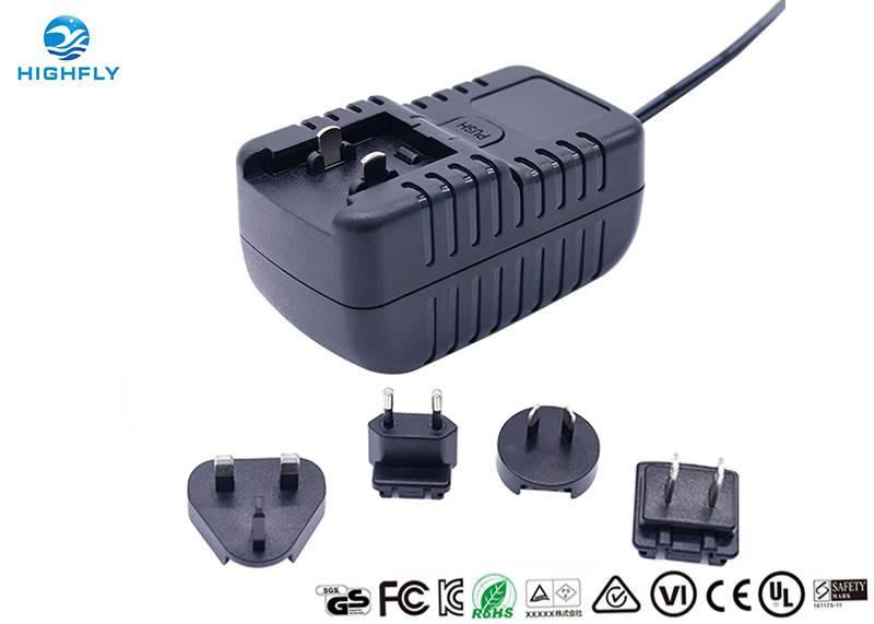 China 18W Interchangeable Plug Power Adapter 12V 1.5A Switching AC/DC Adapters wholesale