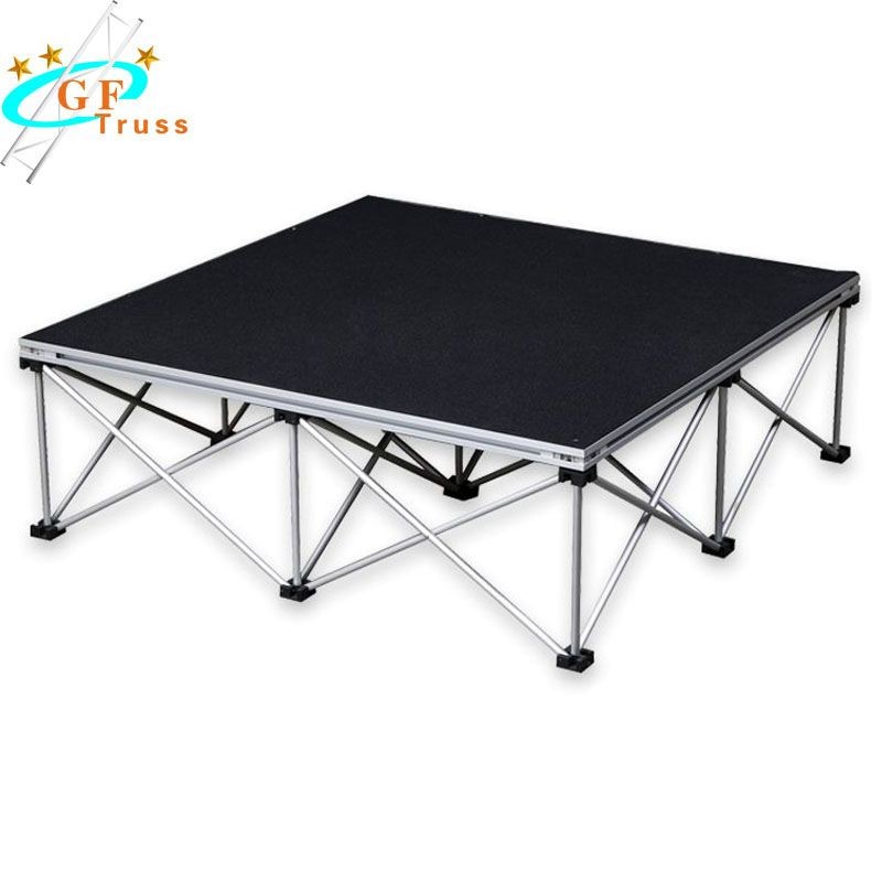 China 1.22M*2.44M Aluminum Stage Truss Mobile Round Stage Event Concert Use wholesale