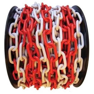 China 8mm Plastic Barrier Chain Red / White / Green / Yellow / Black For Traffic Road wholesale