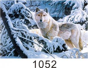 China 0.6mm Thickness 3D Lenticular Images  ,  Advertising Poster 3D Wolf Picture wholesale