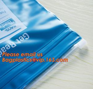 China A5 small size 0.2mm thick custom printed plastic office poly file folder bag with zipper lock wholesale