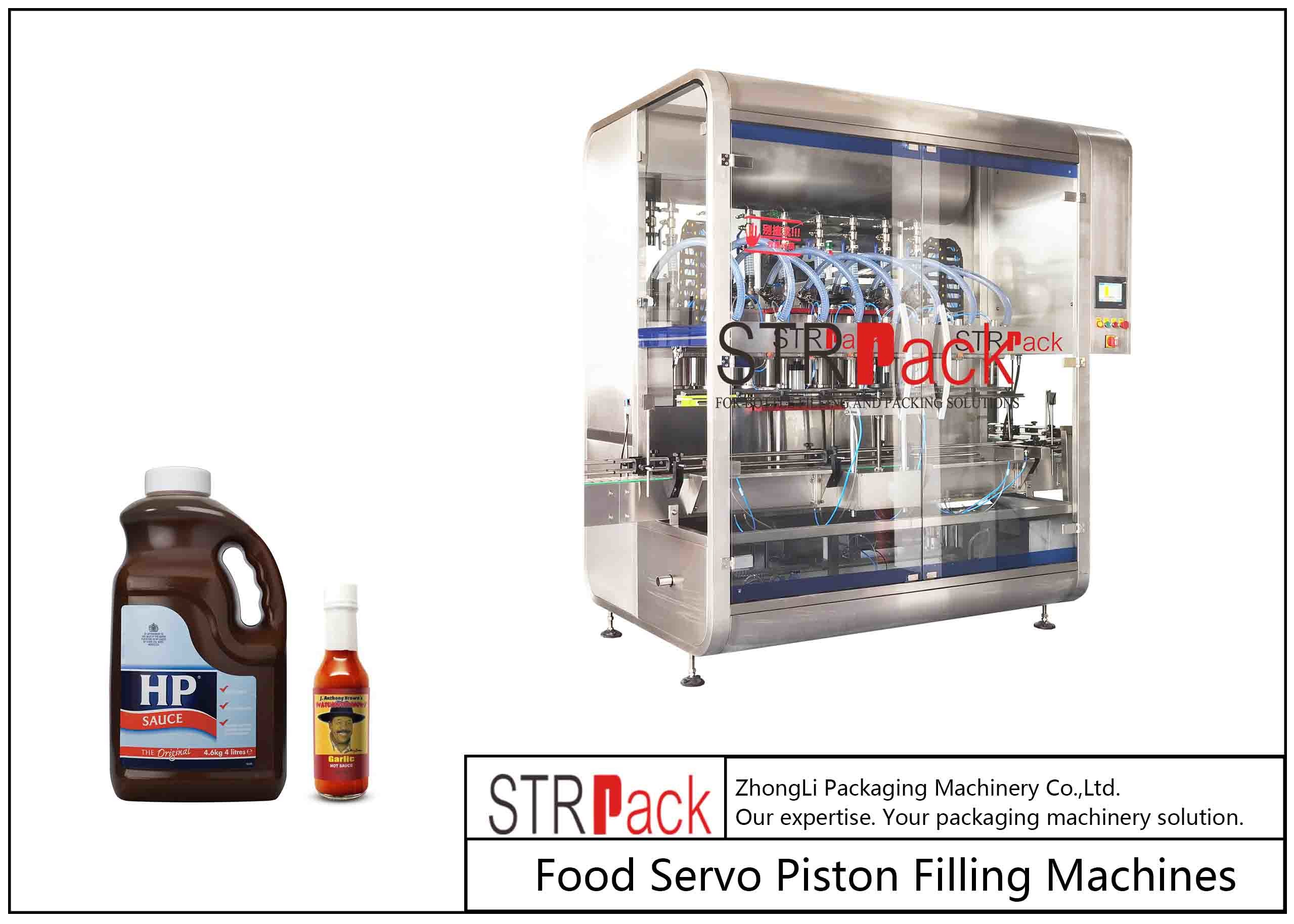 China Fully Automatic Sauce Jar Brown Sauce Food Bottle Filling Machine Food Packaging Machine wholesale