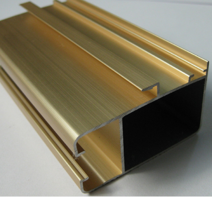 China Anodized Gold Aluminum Furniture Profile wholesale