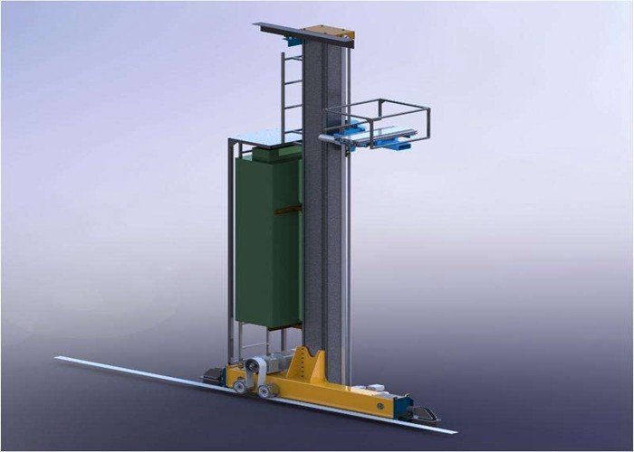 China Mini Load Automated Stacker Crane Double Deep Single Deep Corrosion Resistance wholesale