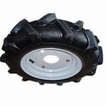 Buy cheap 4.50-10 Agricultural Rubber Wheel, Used for Mini Tiller/Tractor, with Herringbon from wholesalers