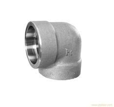 China Forged High Pressure Pipe Fittings Threaded Stainless Steel 90 Degree Elbow wholesale
