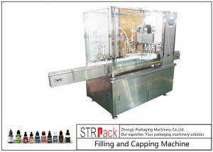 China 10ml-100ml E-liquid Bottle Filling And Capping Machine With Piston Pump wholesale
